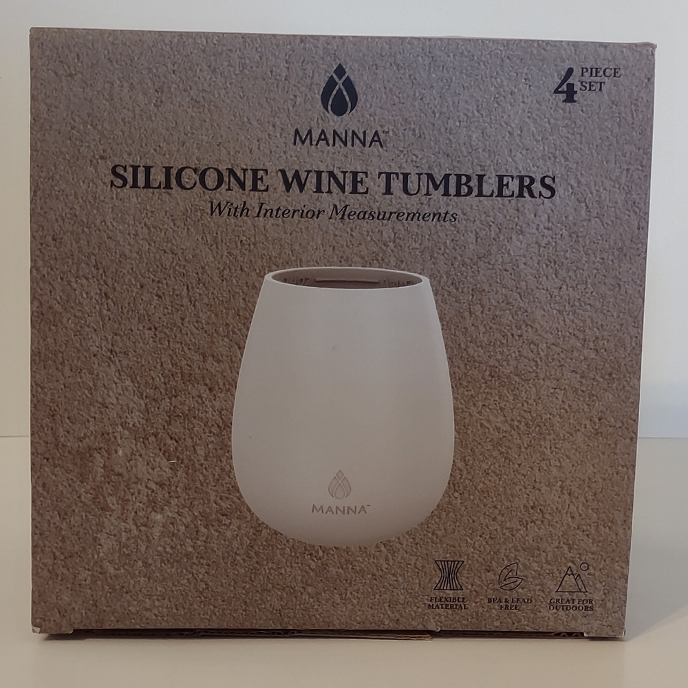 Manna Set of 4 Silicone Wine Tumblers
